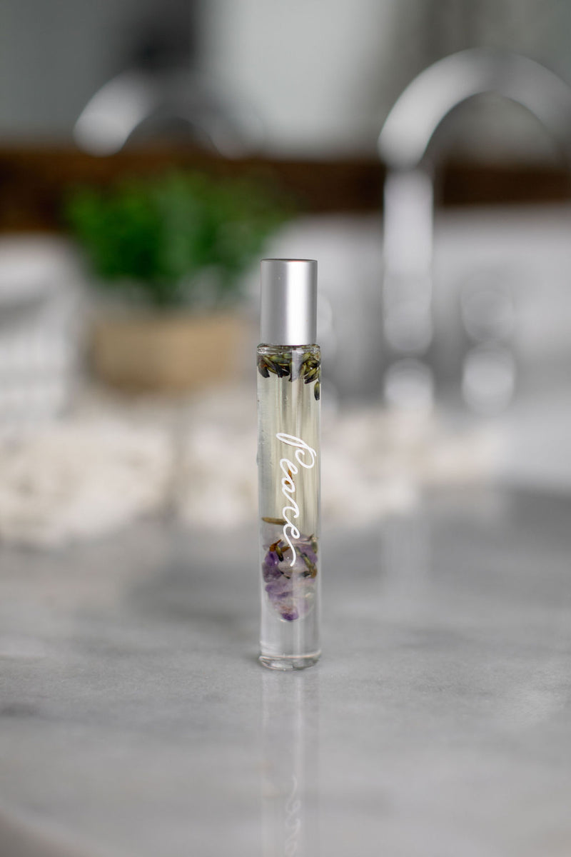 Love Spell Crystal Infused Perfume Oil Healing Crystals Roller